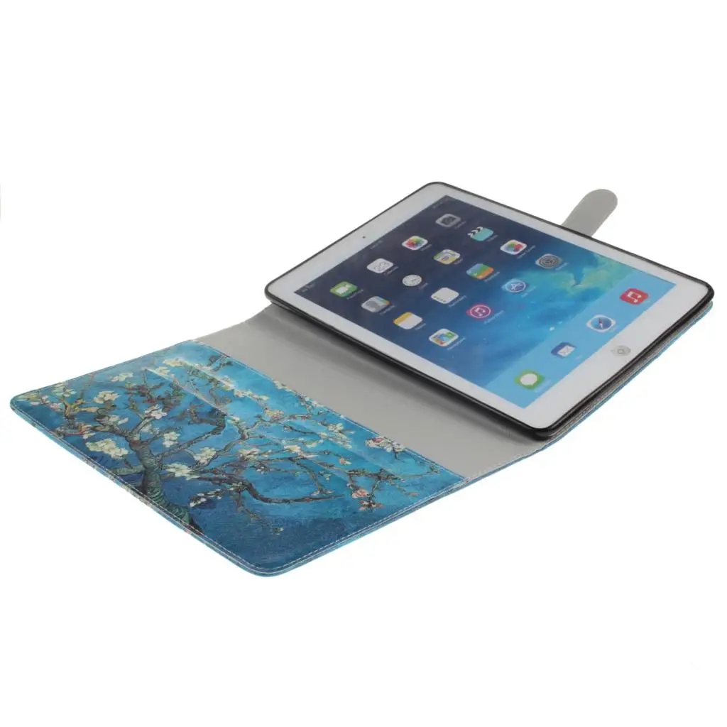 Ван Гог чехол из искусственной кожи с защелкой Крышка для Apple iPad Air 2 iPad mini 4 iPad mini iPad 2/3/4, 5, 6, Чехол Многофункциональный чехол для планшета с держатель для карт#1