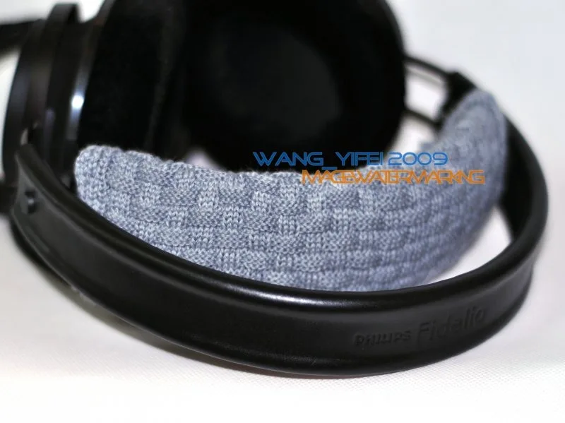 Повязка на голову ручной вязки из чистой шерсти подушка для наушников Philips Fidelio X1