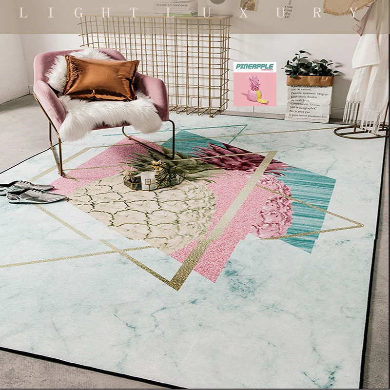 Geometry Plant Pattern Chenille Material Europe Carpet rug Living room Bedroom Study Coffee table Decorative Room | Дом и сад