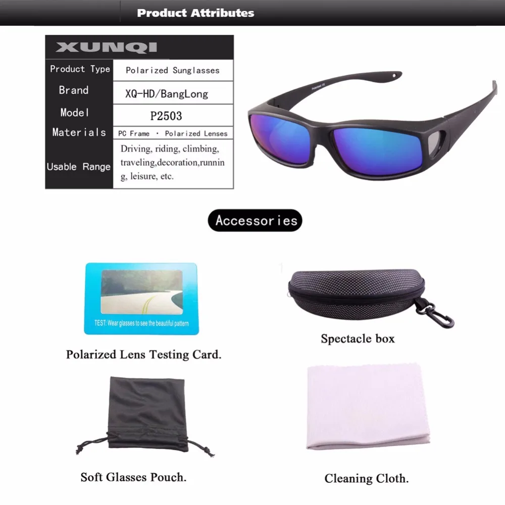 

Wear Over Prescription Glasses For Woman Polarized Lens Covers type fishing Sunglasses