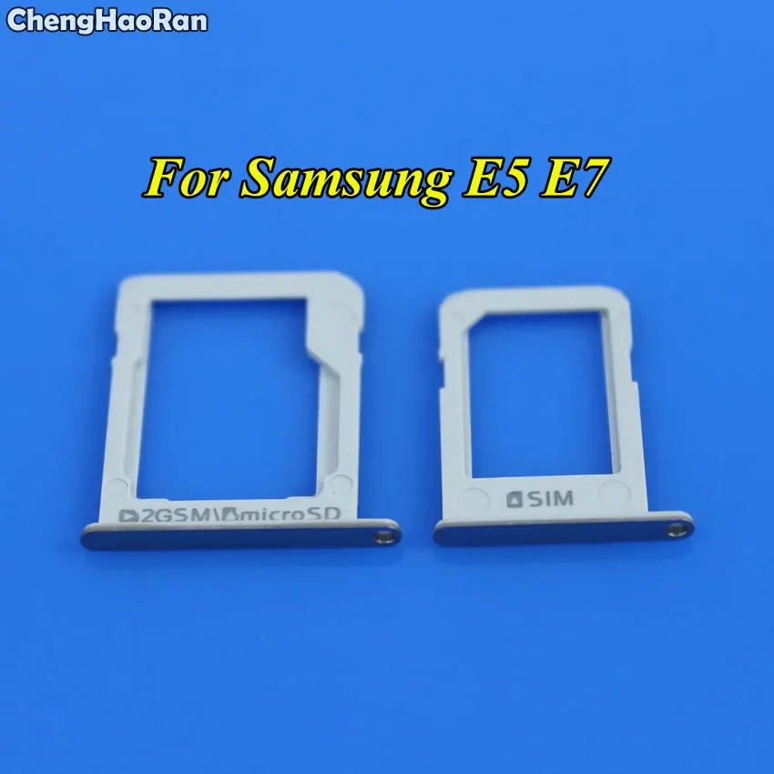 ChengHaoRan 1 комплект держатель слота для SIM карты micro SD Samsung Galaxy E5 E500 E7 E700|tray holders|sim card