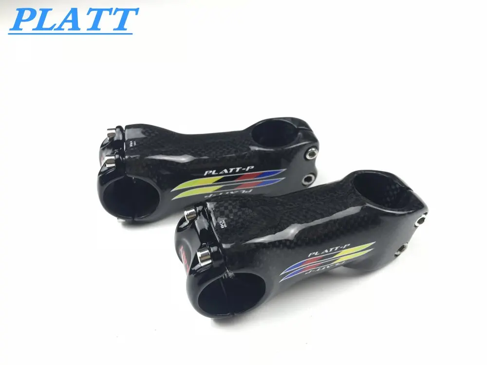 PLATT-wss Carbone Stem Road Bike MTB Bicycle Parts 31.8 * 70/80/90/100/110/120 /130mm Angle 6/17 3 K Brillia |