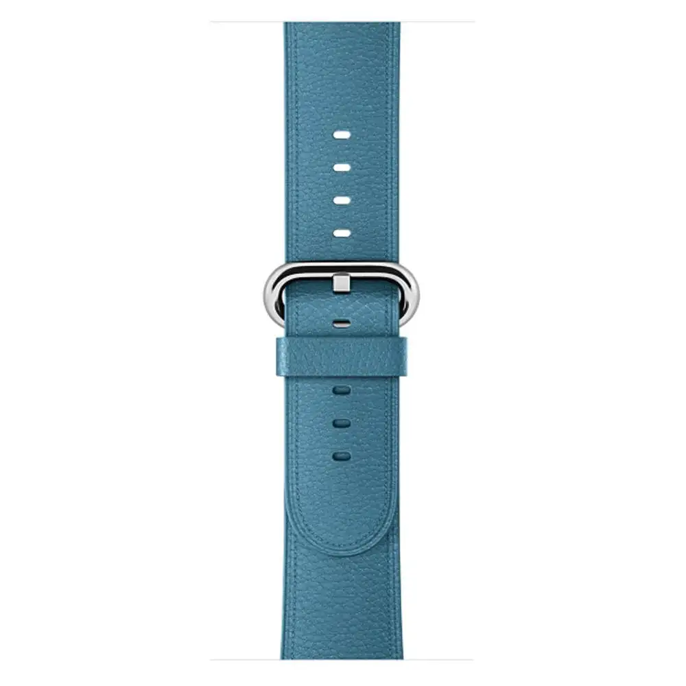 Ремешок из натуральной кожи для Apple Watch 42 мм 38 мм 40 мм 44 мм, умный ремешок для часов iwatch серии 4 3 2 1, браслет из стали с классической пряжкой