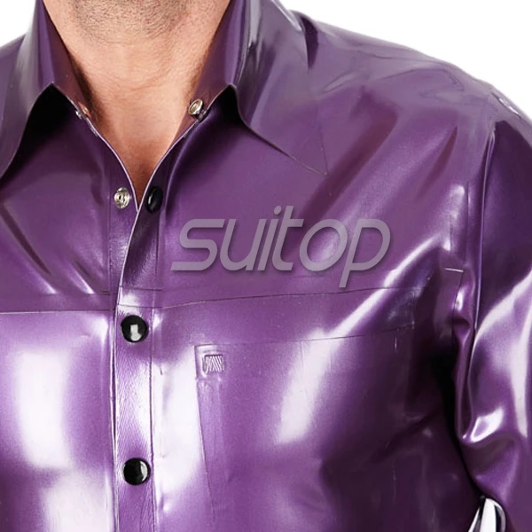 Классическая мужская рубашка фиолетового цвета|latex coat|coat for mencoat men |