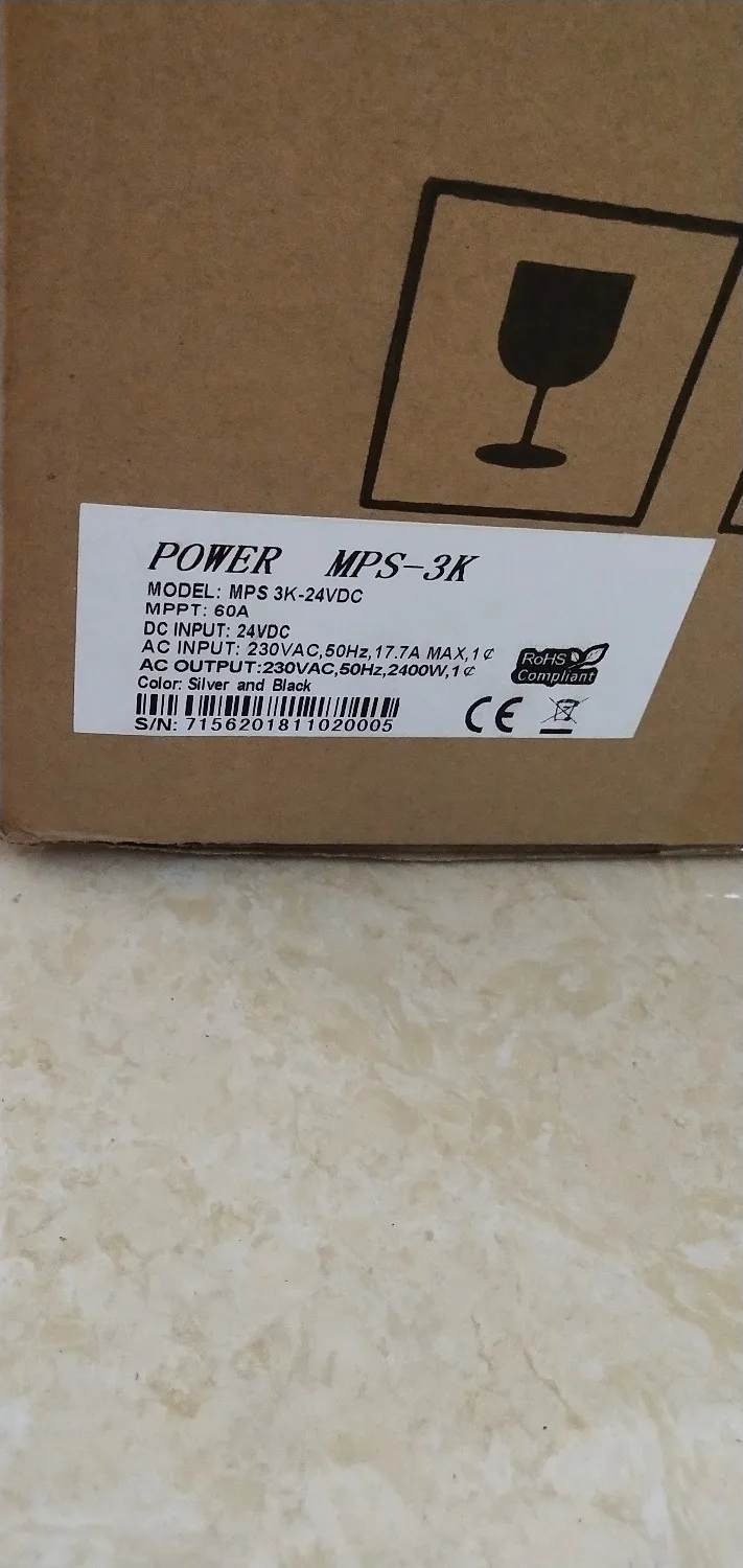 3KVA чистая Синусоидальная волна Гибридный Инвертор 24V 220V Встроенный 60A MPPT PV Контроллер заряда и зарядное устройство переменного тока для домашнего использования MPS-3K