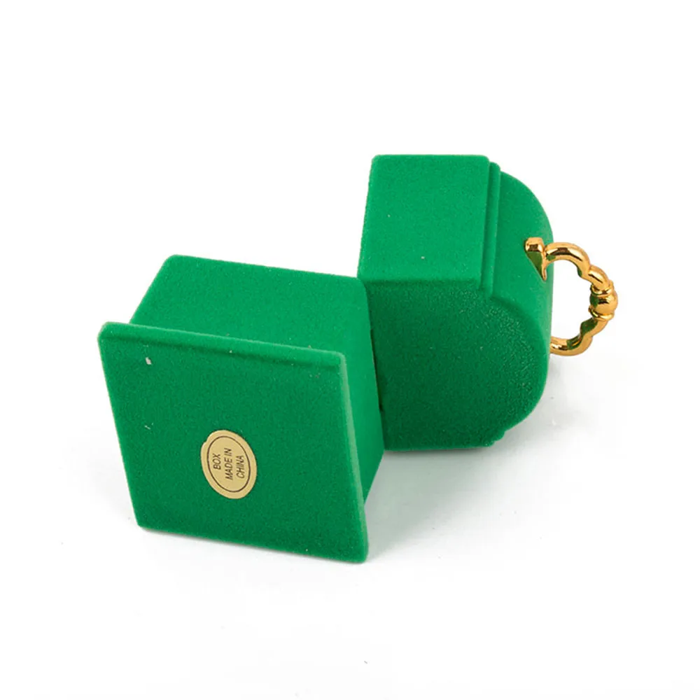 

New Velvet Hanging Bell Shape Rings Box Jewelry Box Packaging Display Fashion Creative Jewelry Storage Case Holder