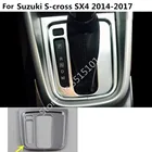 Чехол для автомобиля Стайлинг палка средняя Передняя переключение лопастная чашка лампа рамка отделка для Suzuki S-Cross Scross SX4 2014 2015 2016 2017