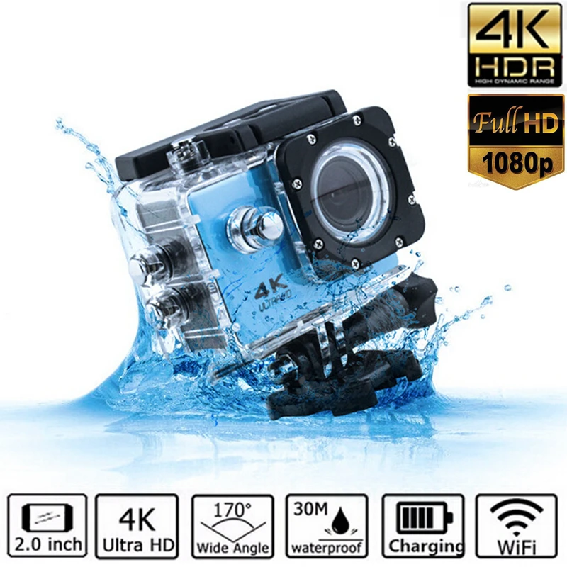 2 дюйма TPS LCP 4 K Ultra HD видеокамера FHD 1080 P спортивная DV UHD экшн видеокамера Wi-Fi анти-встряхивание камера широкий угол Go Deportiva Pro