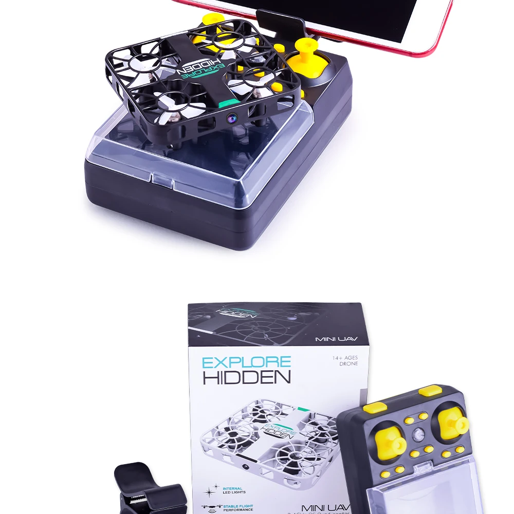 EBOYU QS003 Wi-Fi FPV 2,4G 6 оси гироскопа 3D флип 0.3MP HD Камера ударопрочное Структура удержания высоты мини-Квадрокоптер с дистанционным управлением Дрон RTF