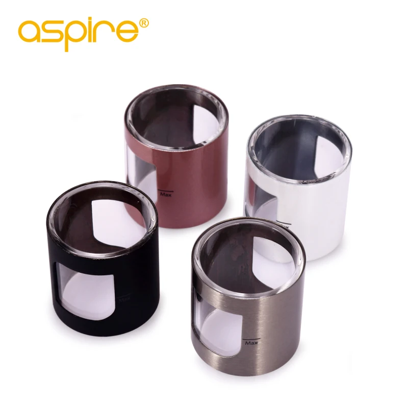 

2 шт./партия, стеклянная трубка для атомайзера Aspire 2 мл с металлической крышкой