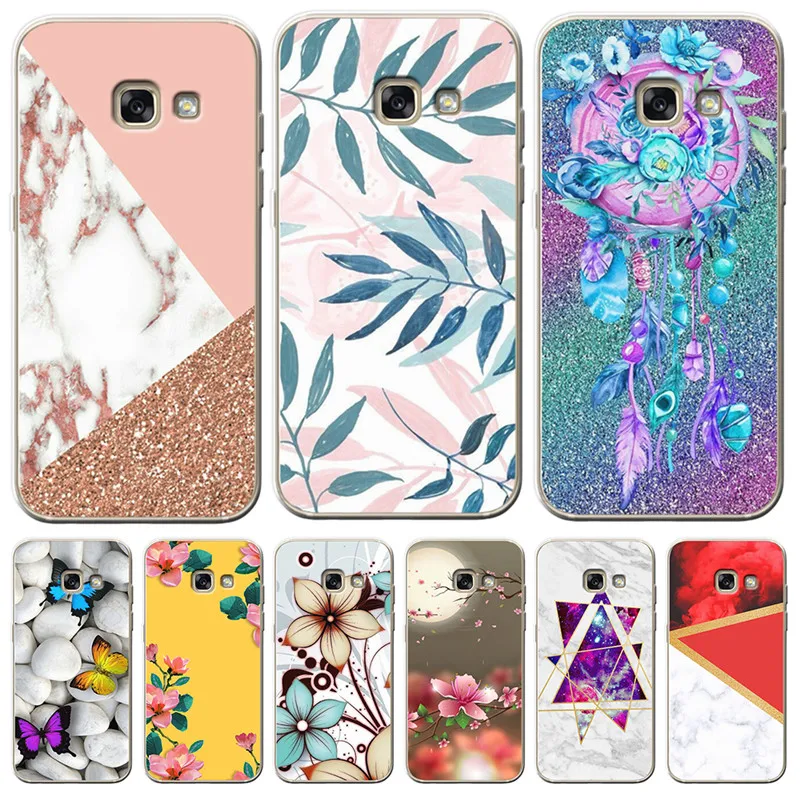 Роскошный цветок мрамор для samsung Galaxy A10 A20 A30 A40 A50 A70 M10 M20 телефон чехол Etui Capinha capa funda shell