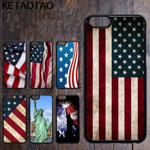 KETAOTAO American Flag Statue of Liberty Phone Cases for iPhone 4S SE 5 5C 5S 6 6S 7 8 Plus X Case Soft TPU Rubber Silicone | Мобильные