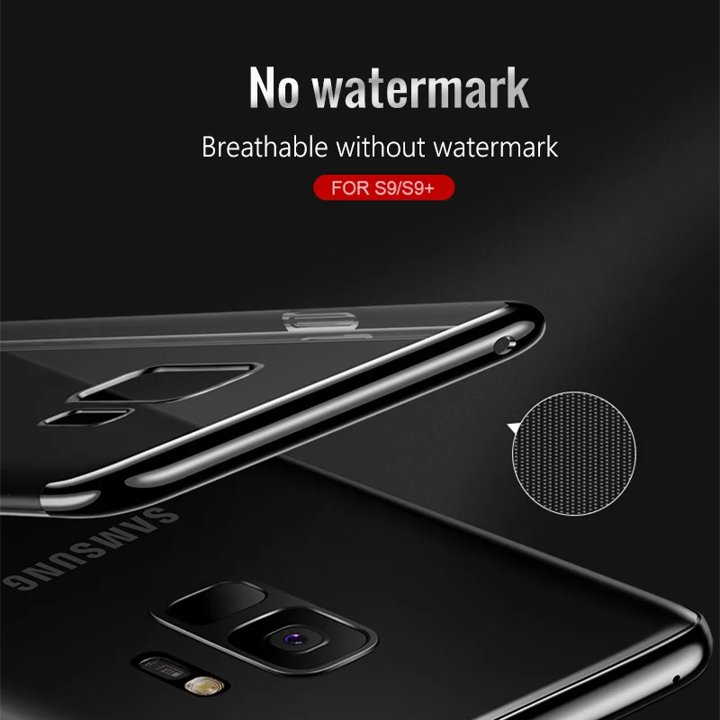 Прозрачный чехол с покрытием для Samsung Galaxy S9 S8 Plus S6 S7 edge Ультратонкий Мягкий ТПУ Note 9