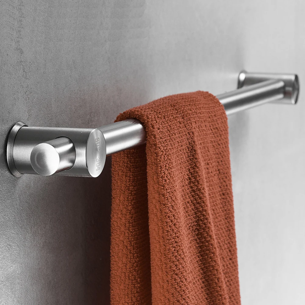 

304 stainless steel towel bar single bar bathroom hanging rod Toilet towel rack hanger bold wx7231132