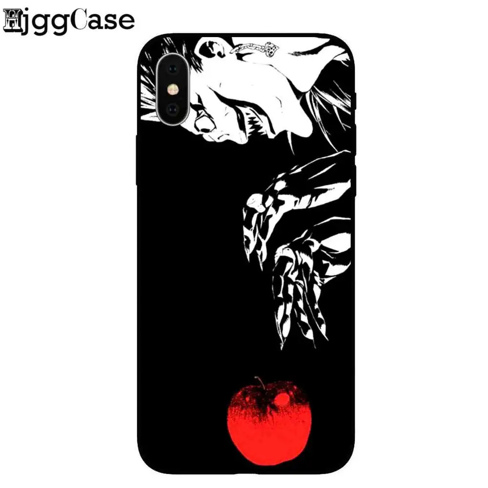 Death Note, мягкий черный силиконовый чехол из ТПУ для телефона Ryuk kira, чехол для телефона Apple iPhone 8, 7, 6, 6S Plus, X, 5, 5S, SE, чехол, Fundas Capa - Цвет: TPU A3258