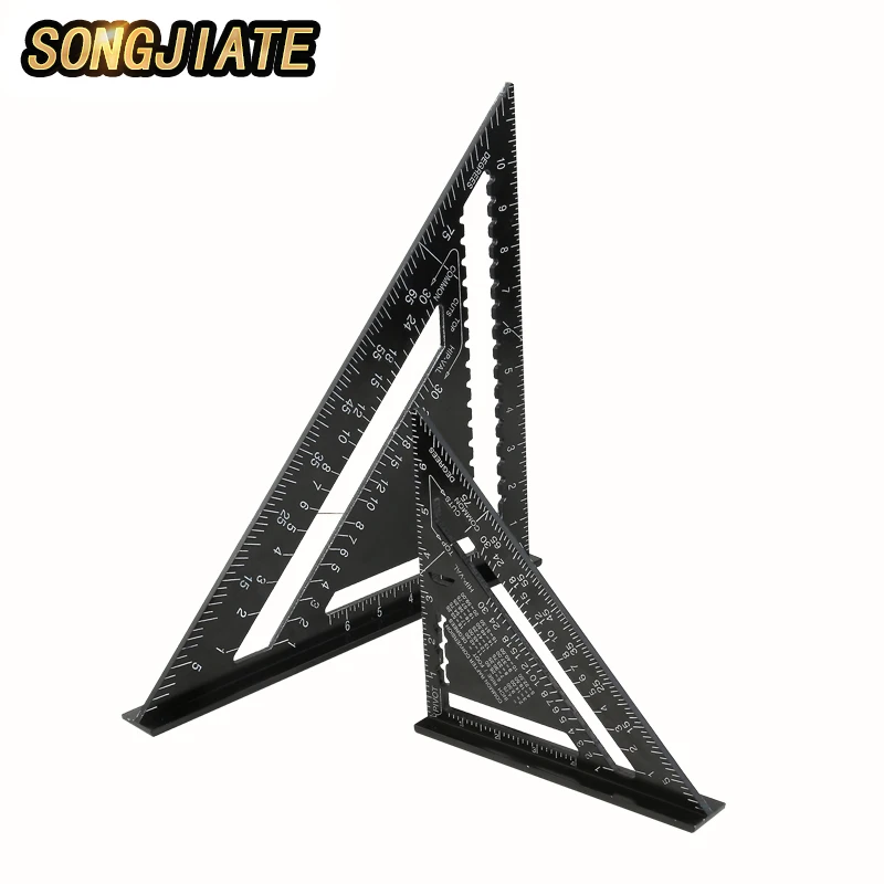 Треугольная измерительная линейка SONGJIATE 7 дюймов/12 дюймов угловая из