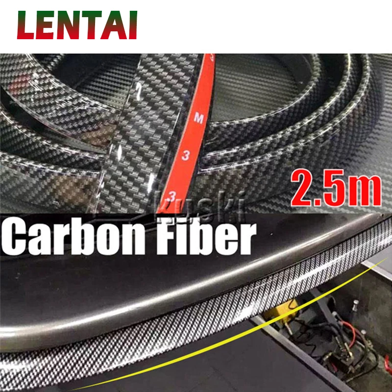 

LENTAI For Opel astra h j g insignia vectra c corsa d zafira b Land Rover Chery 1Set Auto Car Front Chin Spoiler Carbon Stickers