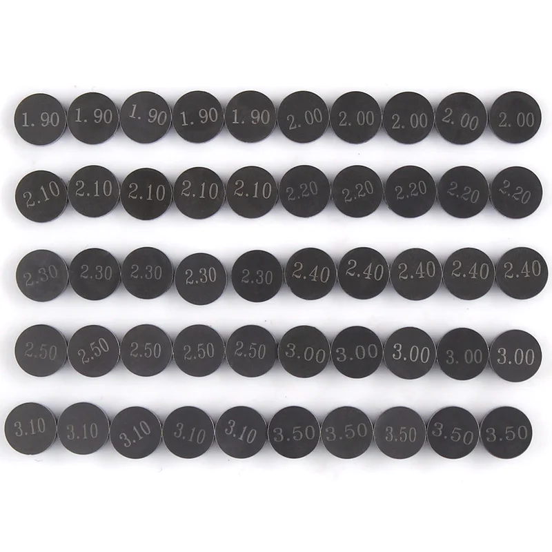 50pcs Motorcycle Engine Parts Adjustable Valve Shim 7.48mm Refill Kit For Kawasaki KLE650 KLE 650 Versys KL250 KL 2501978-1984 | Автомобили