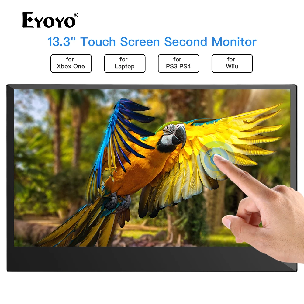 Eyoyo 13," lcd Портативный 1920x1080 ips игровой монитор совместимый для игровых консолей PS3 Переключатель HDMI ПК экран тонкий монитор