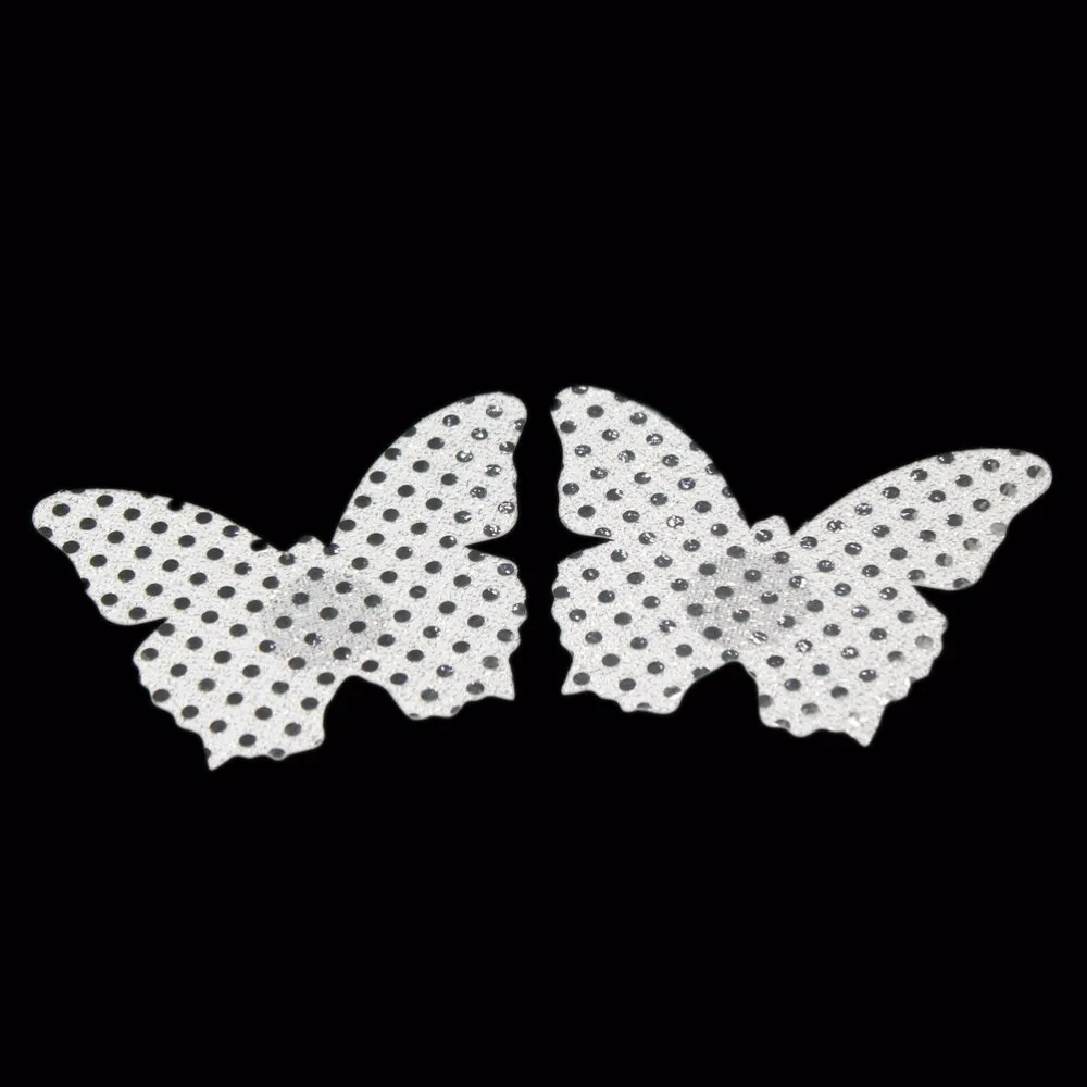 4 пары чехол на соски с бабочками Стикини клейкие наклейки для женщин невидимые