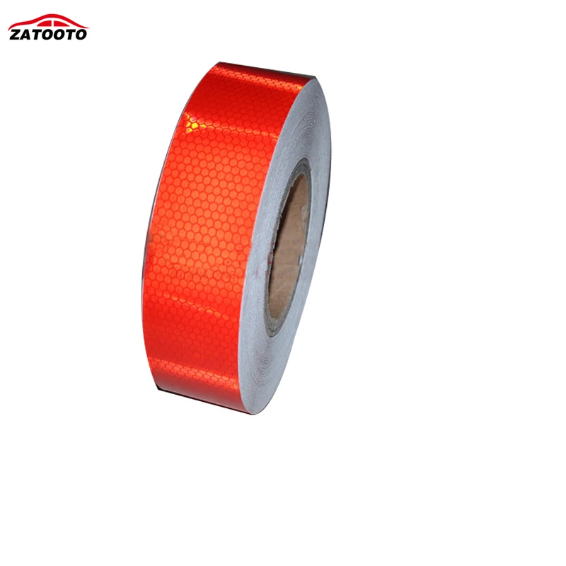 Светоотражающая лента красная с предупреждением об опасности 100 м|tape bicycle|tape