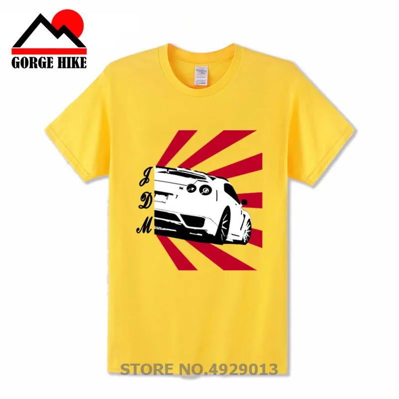 GTR Racing Fashion Man JDM Drift Car M I J T Shirt 2018 Men's Stylish Unique Tee TShirt Nice Camiseta Short Sleeve Sunset Design |