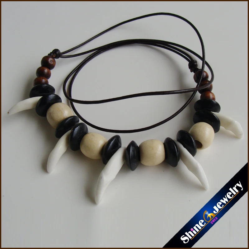 Оптовая продажа Тибетский племенной ювелирные изделия натуральный волк зубы