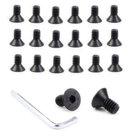20x countersunk 14 hex flat head allen screw fr tripod camcorder camera mount handheld gimbal stabilizer cheese base plate