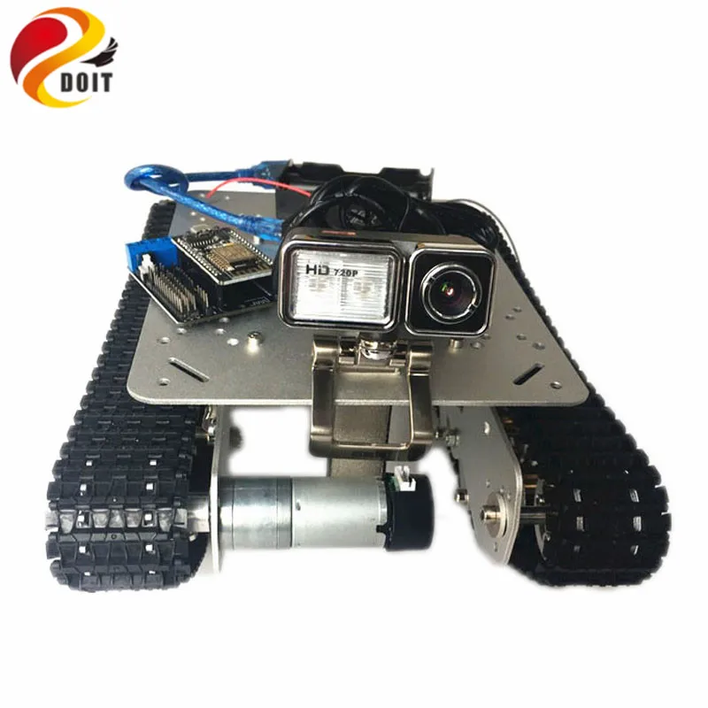 DOIT TS100 амортизация RC WiFi Робот Танк шасси автомобиля контролируется Android/iOS Телефон