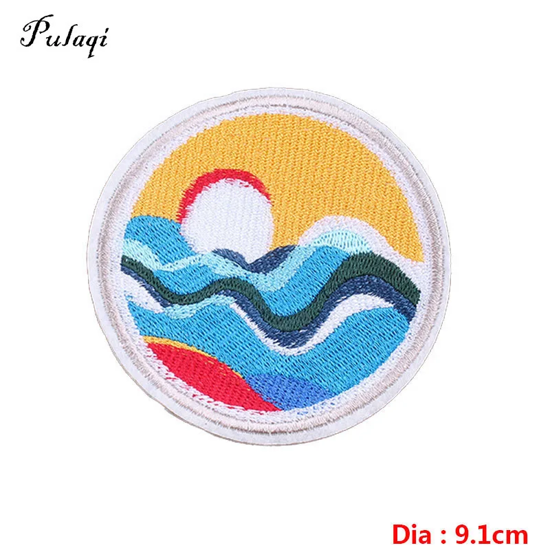 Pulaqi картина Винсента Ван Гога вышитые нашивки для одежды утюгом море и