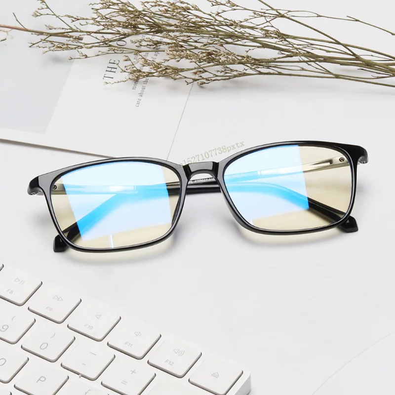 Anti-blue glasses Xiaomi Mijia TS 60% анти-голубые лучи УФ-защитные очки Защита для глаз для игр телефона компьютерные игры ТВ квадратные очки - Цвет: Anti-blue glasses