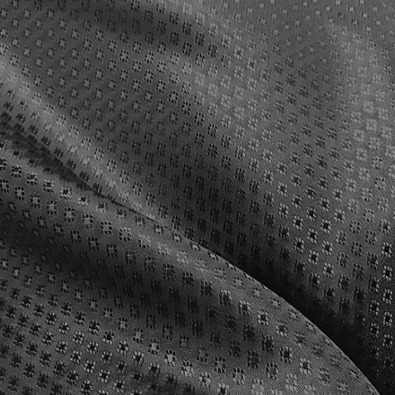Красивый черный цветок в горошек жаккард полиэстер подкладка ткань 48х140 см