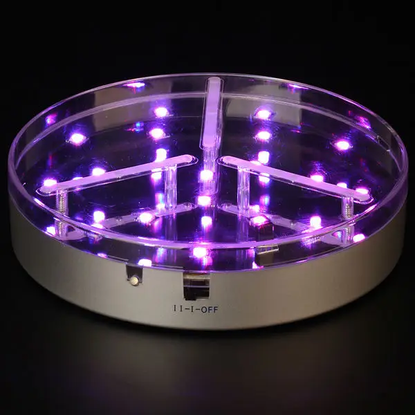 

10pieces/ lot Wireless Remote Control Centerpiece LED Ligh Base Wedding Decoration for Vase Up Lighting