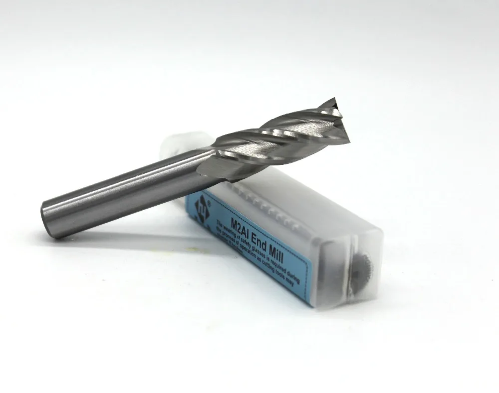 Концевая фреза с 4 канавками HSS M2AL для фрезерных станков ЧПУ 10 шт 14*12*35*90 |