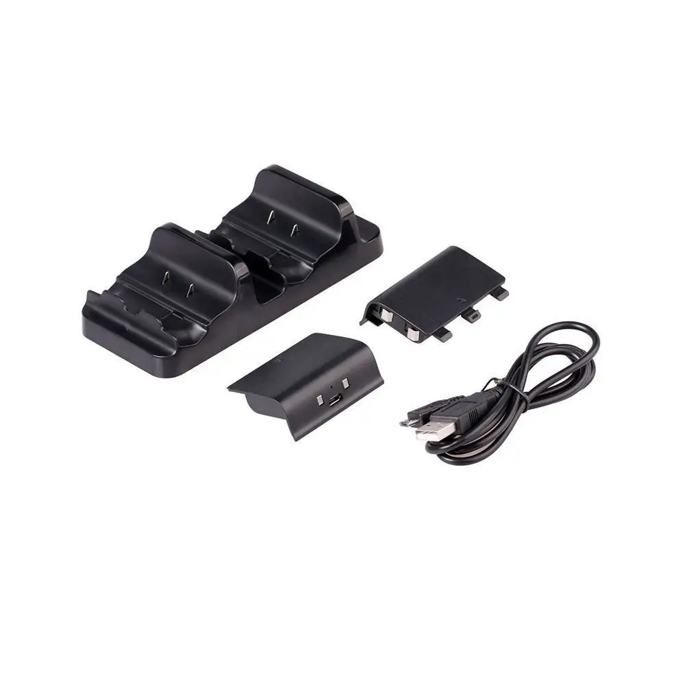 Для XBOX ONE Dual Charging Dock Station зарядное устройство + 2 дополнительных