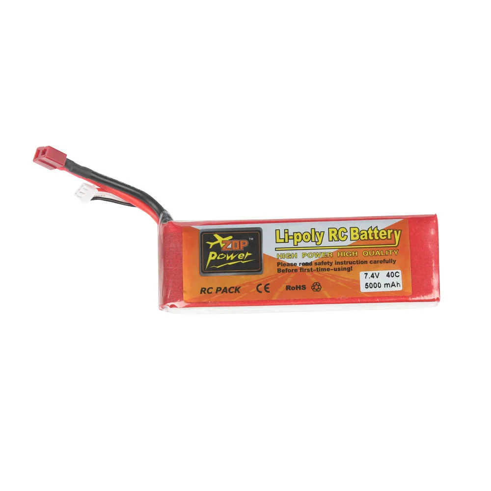 ZOP Power 7 4 В 2S 5000 мАч 40C Lipo аккумулятор XT60 или Т образный Разъем Детали для пульта