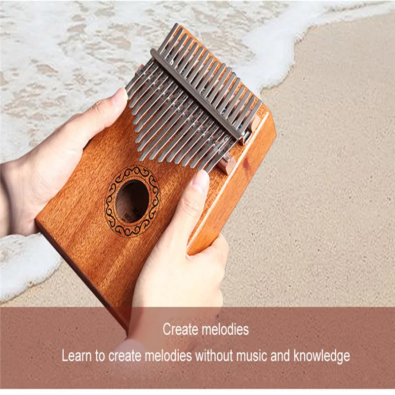 17 клавишный палец калимба Mbira Sanza большой пианино карманный размер для начинающих