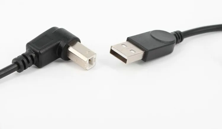 100 шт./лот 1 м прямой угол USB Тип B штекер к 2 0 Штекер кабель принтера | Компьютеры и
