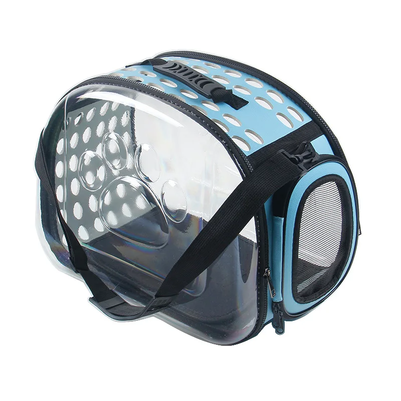 Прозрачная Сумка переноска для кошек и собак складной Воздухопроницаемый