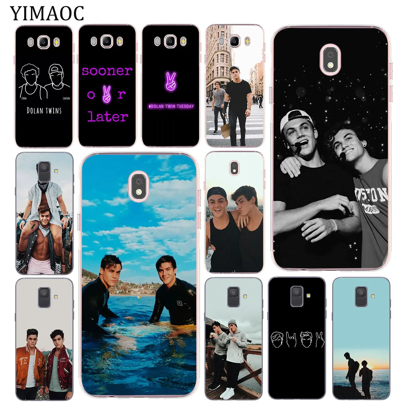 Dolan Twins Мягкий ТПУ силиконовый чехол для телефона Samsung Galaxy J8 J3 J4 J5 J6 J7 Duo 2017 A2 Core A5 2016