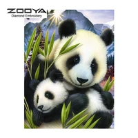 zooya 5d diy diamond painting panda crystal diamond embroidery cross stitch kits animal needlework mosaic picture home decor