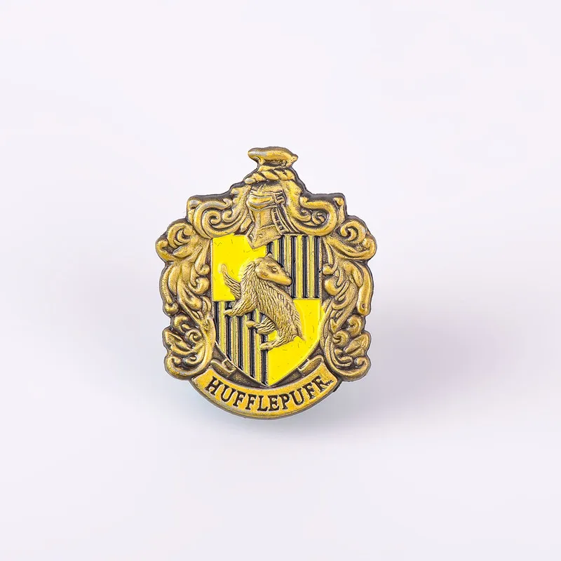 5 шт. знак школы Хогвартс булавки брошь Гриффиндор модная Ravenclaw Слизерин значок с
