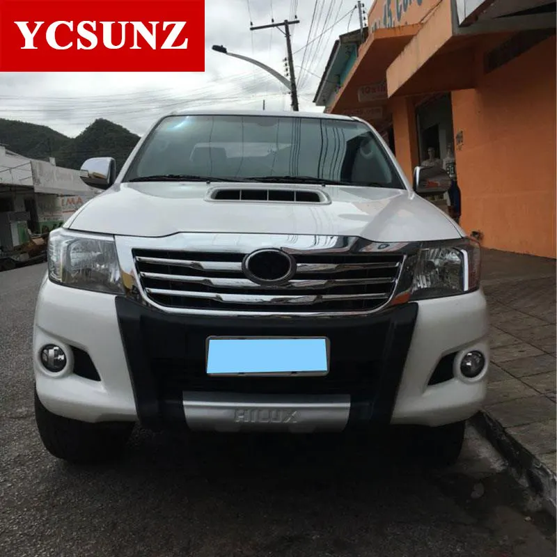 ABS Хромированная передняя решетка крышка для Toyota Hilux Vigo 2012 2013 автомобиль-Стайлинг для Toyota Ycsunz