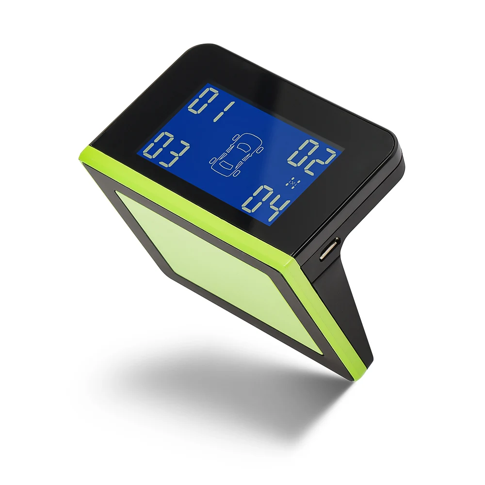 Солнечная мощность USB TPMS автомобильная система контроля давления в шинах 4 внешних внутренних датчика автоматическая система охранной сигнализации s давление в шинах