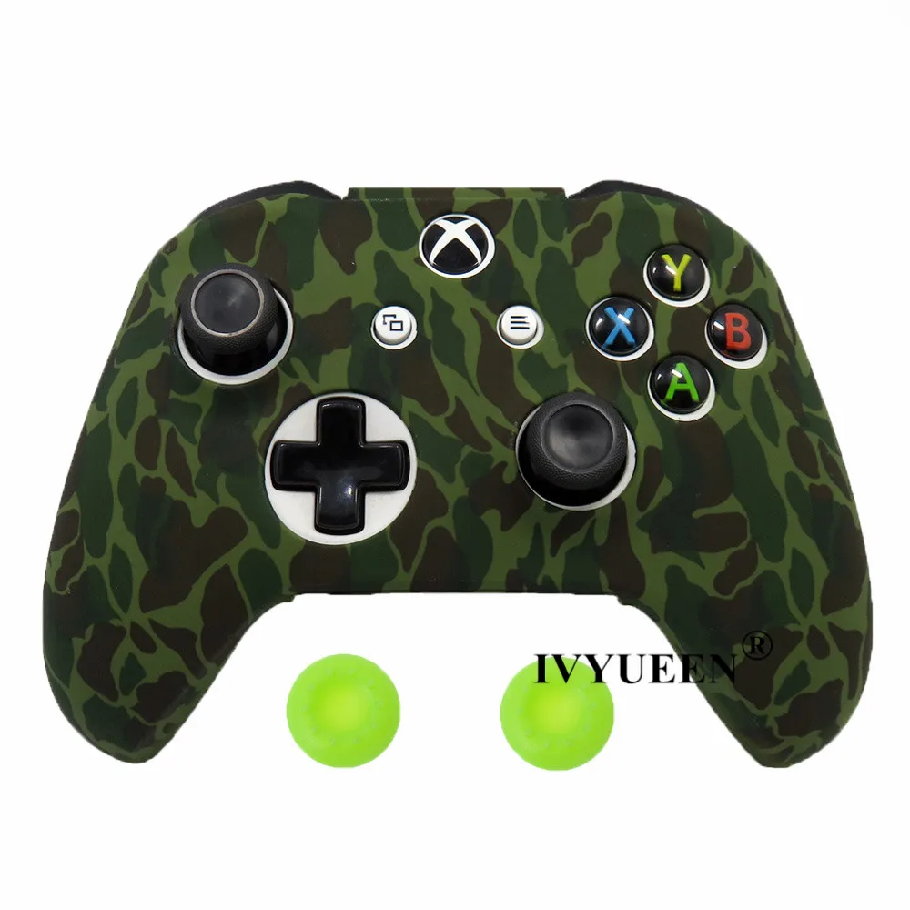 IVYUEEN 10 шт. силиконовый защитный чехол для XBox One X S тонкий контроллер протектор чехол Чехол с Стик Захваты крышки