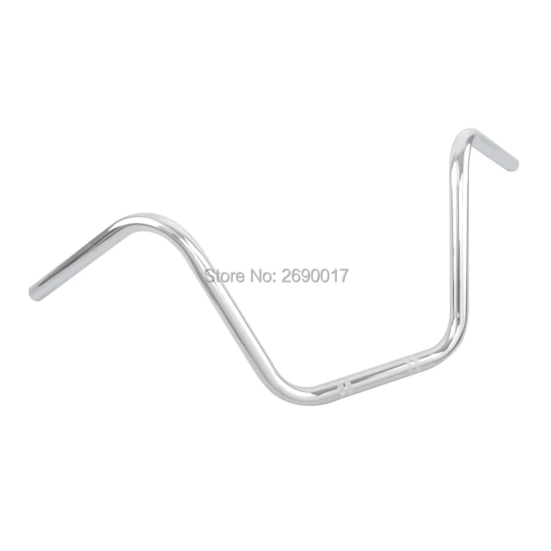 22 мм 7/8 &quotстальной руль мотоцикла High Rider Bars Кафе Racer Cruisers хром черный | Автомобили и