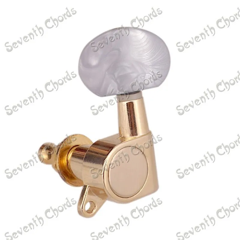 Набор из 6 шт. золотистых запечатанных шестеренок для тюнера машинная головка