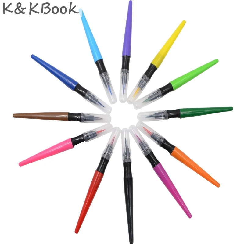 K & KBOOK 12 шт./лот перманентные Маркеры на водной основе для творчества маркеры