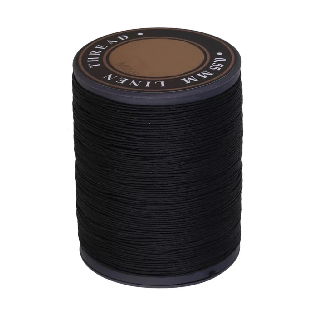 0.55mm Sewing Craft Flax Waxed Linen Wax Cord String Black 150m | Дом и сад