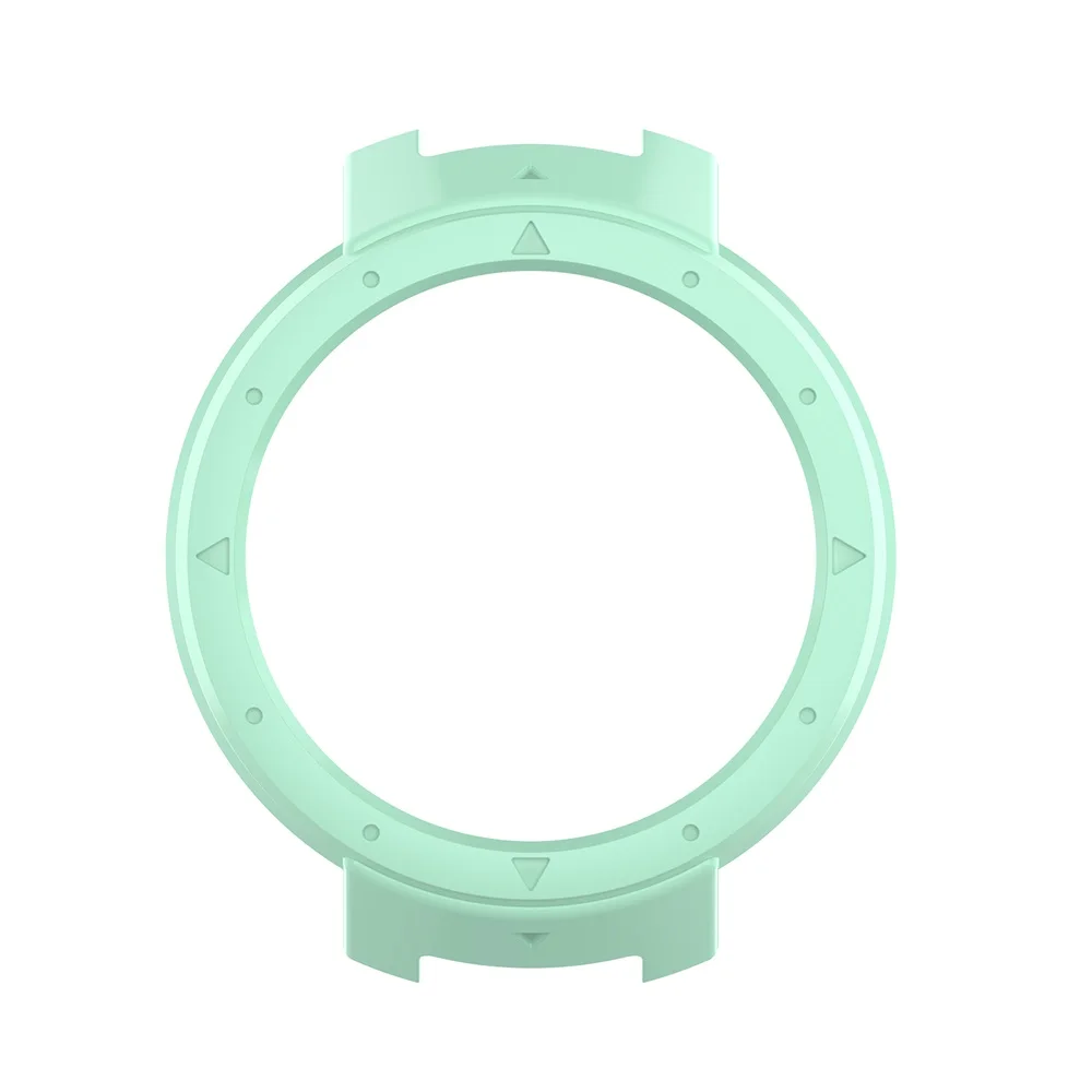 Light green Браслет для Amazfit Verge ремешок Смарт-часы ремешок для Xiaomi Amazfit Verge 3 чехол Силиконовый ремешок для часов+ PC Защитная рамка - Цвет: Light green